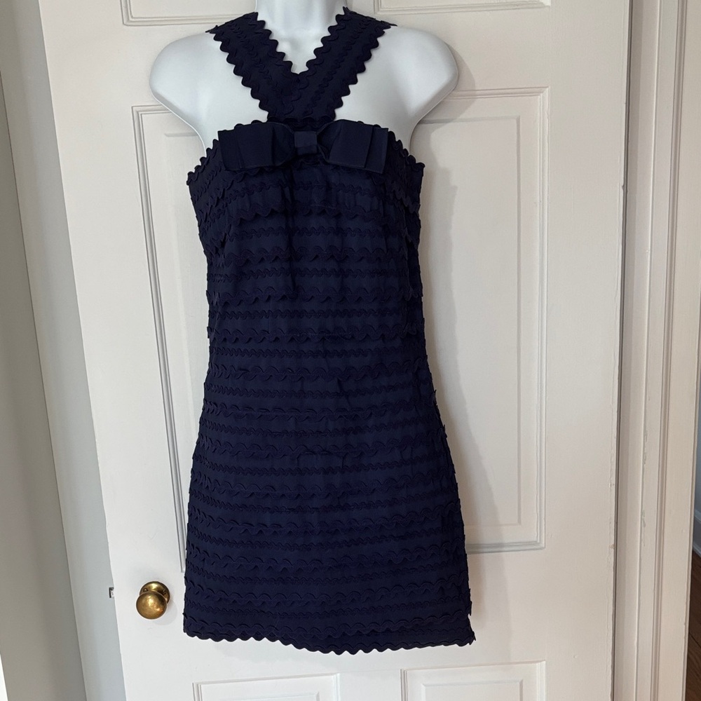 Marc by Marc Jacobs Navy Sleeveless Dress with Label Detail 2